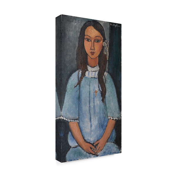 Modigliani 'Alice' Canvas Art,16x32